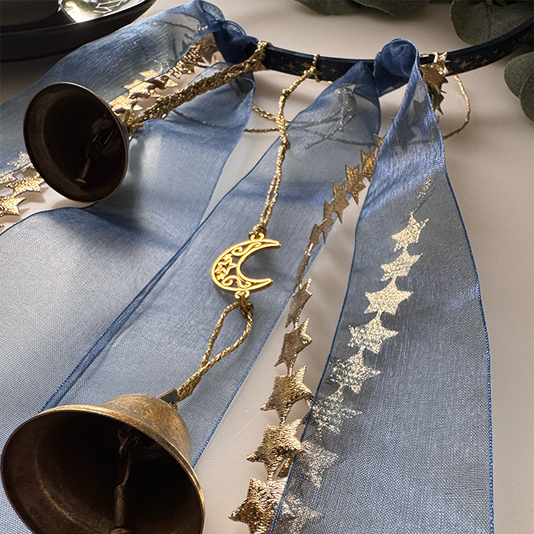 Celestial Witch Bells - Midnight Blue & Gold